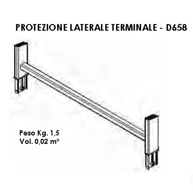 Vendita online Protezione laterale terminale per trabattello DOGE 65